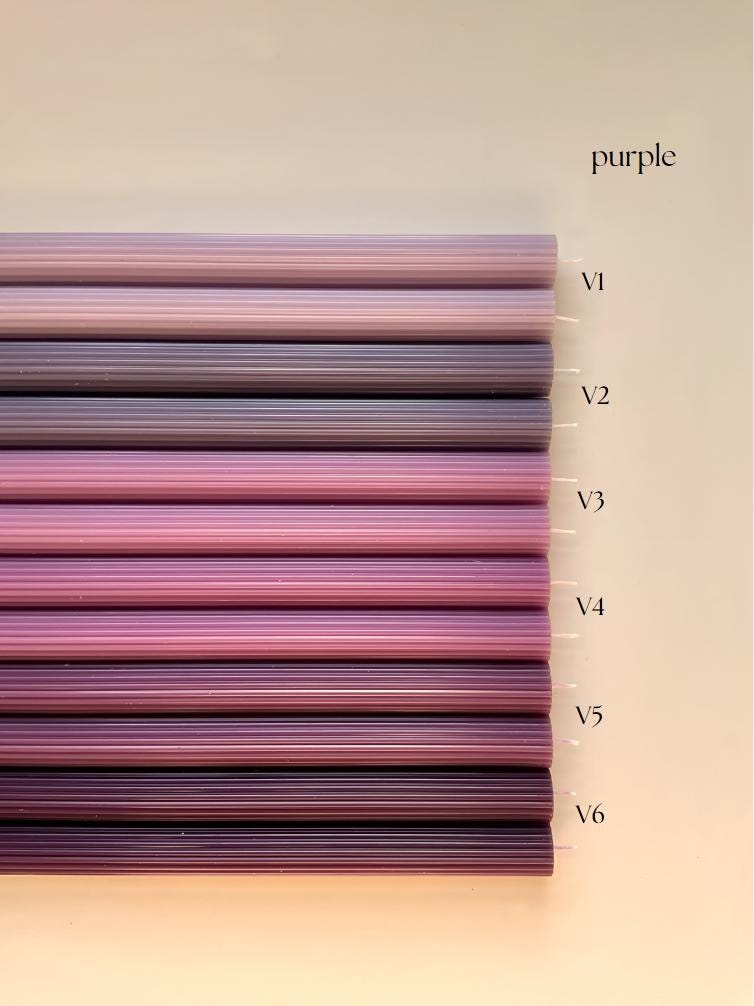Michelle- AUD -Ribbed Taper Candles
