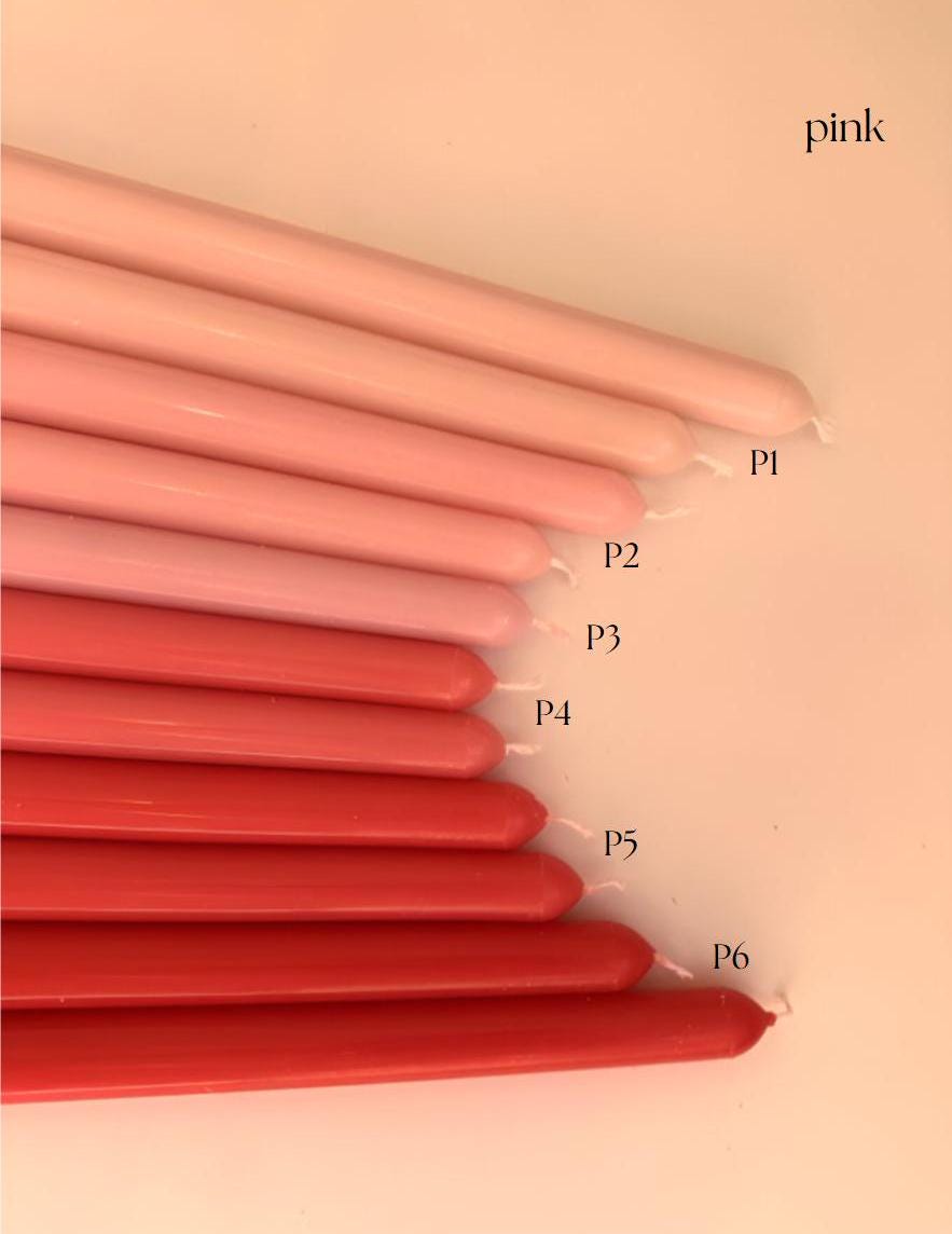 Taper Candles, minimal drip, candlesticks, colored tapers, wedding decor, party decor, paraffin wax, bulk, pair, single, custom,  8-10 inch