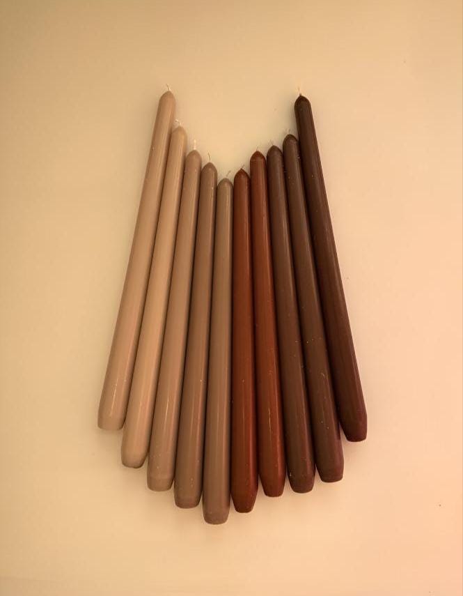 Taper Candles, minimal drip, candlesticks, colored tapers, wedding decor, party decor, paraffin wax, bulk, pair, single, custom,  8-10 inch