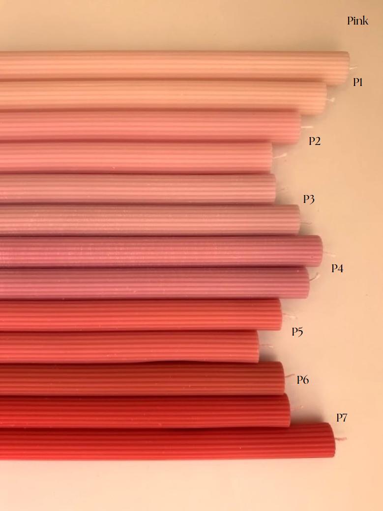 Michelle- AUD -Ribbed Taper Candles