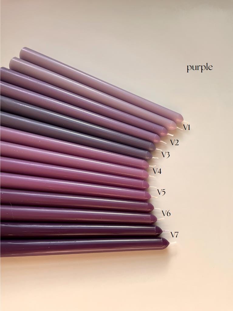 Taper Candles, minimal drip, candlesticks, colored tapers, wedding decor, party decor, paraffin wax, bulk, pair, single, custom,  8-10 inch