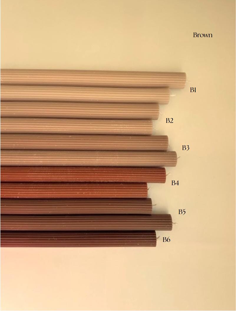Michelle- AUD -Ribbed Taper Candles